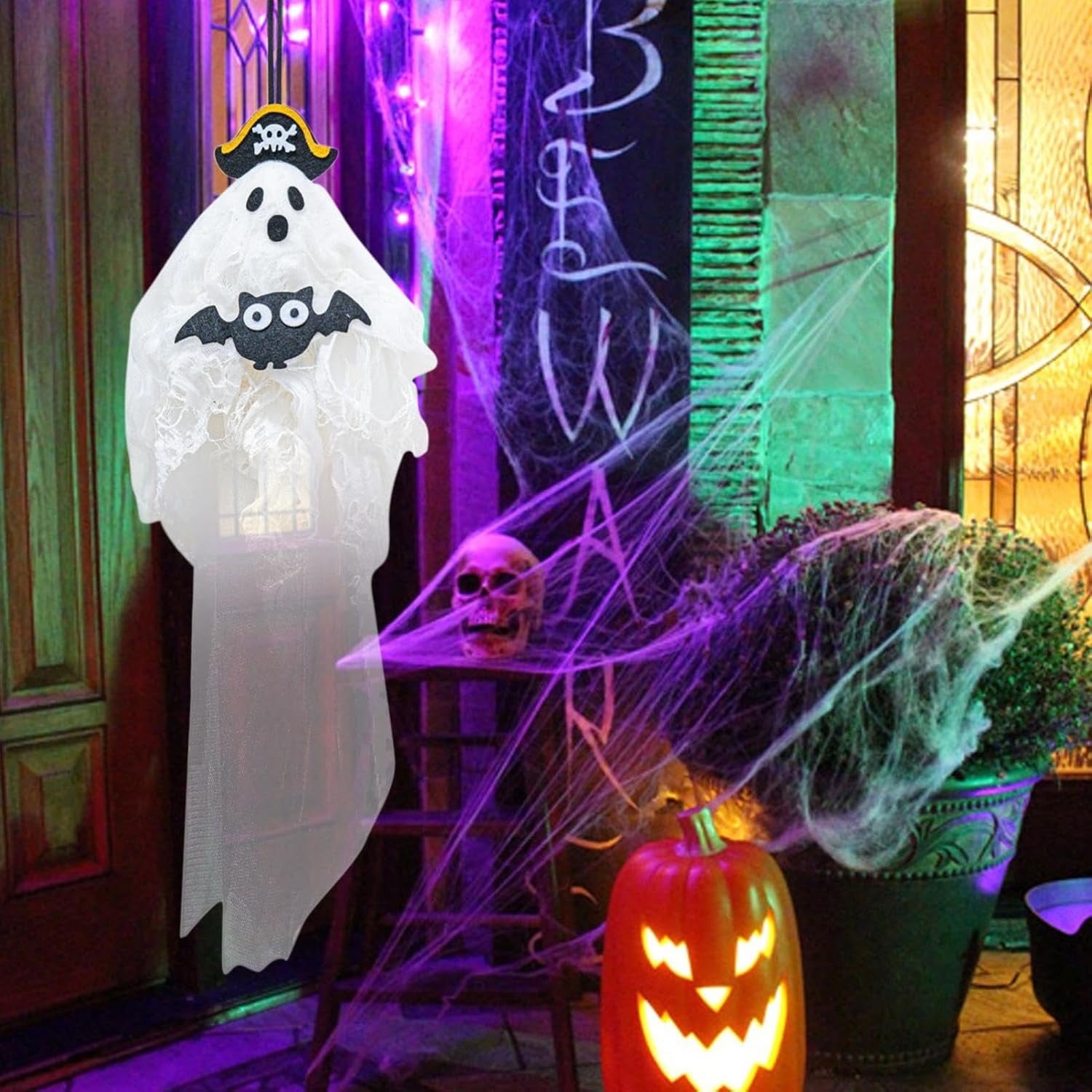 👻Spooky Halloween ghost witch pirate hanging decoration